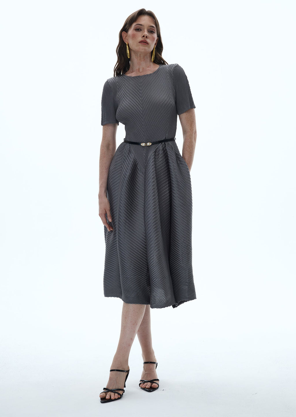 Macaulay High-Elasticity Midi Dress