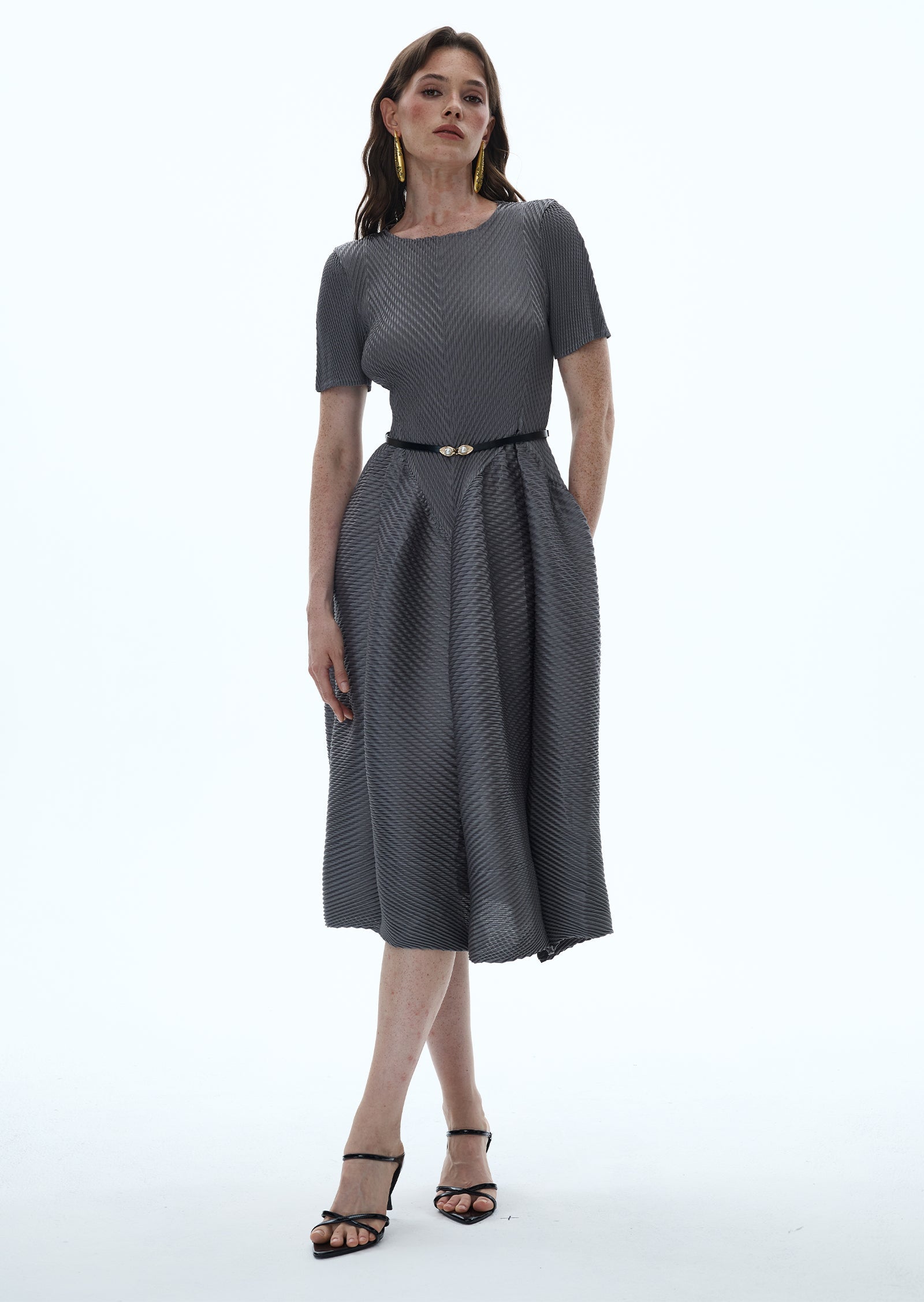 Macaulay High-Elasticity Midi Dress