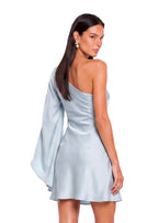 Nahal Satin Off Shoulder Mini Dress