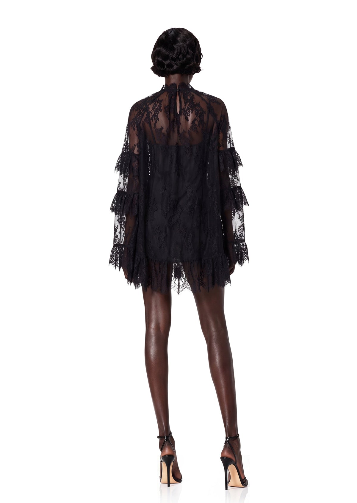 Iceland Long Sleeved Lace Mini Dress