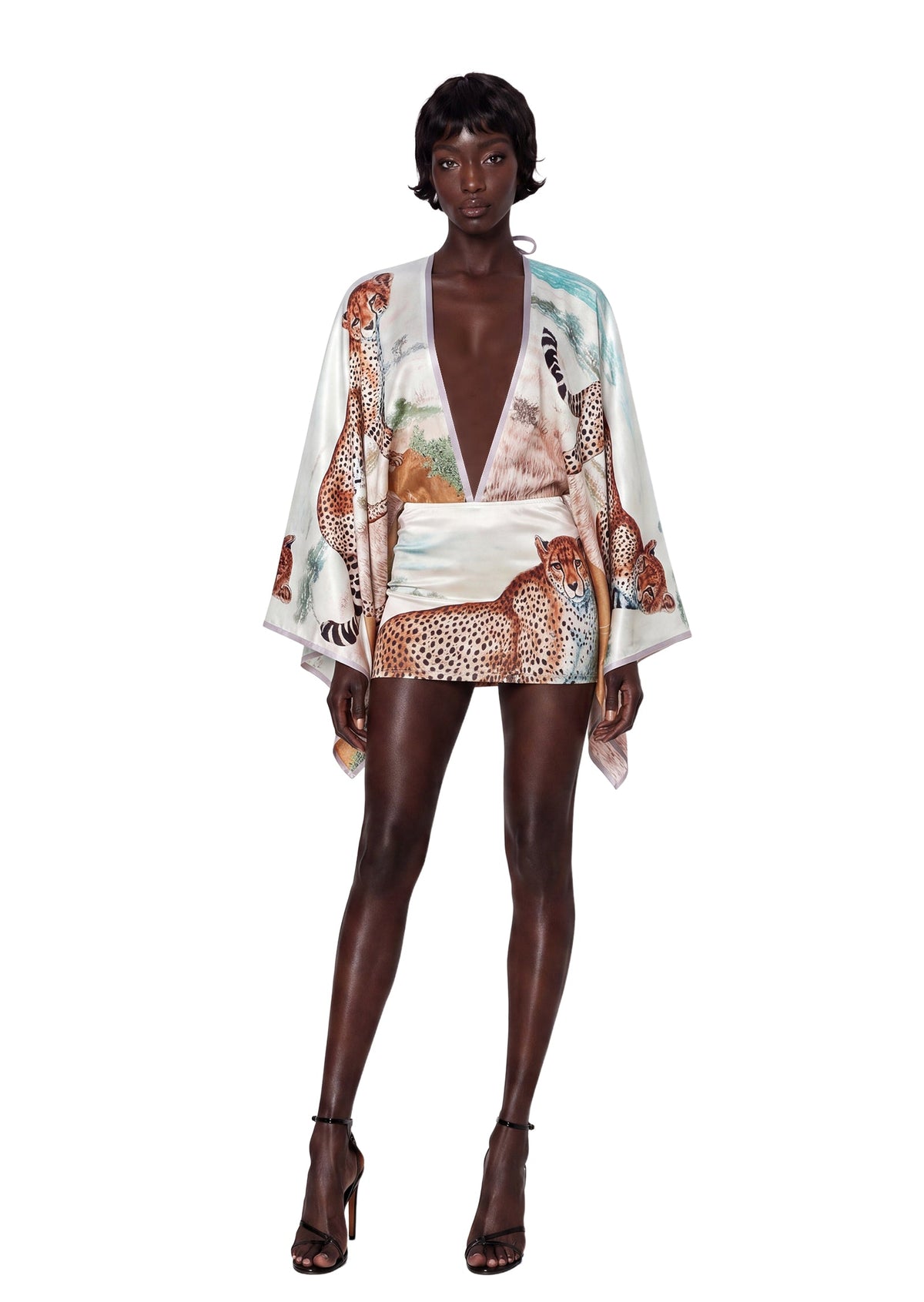 Walsh Backless Print Mini Dress
