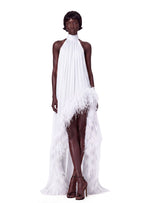 Leola Halter Neck Sleeveless Maxi Dress In White