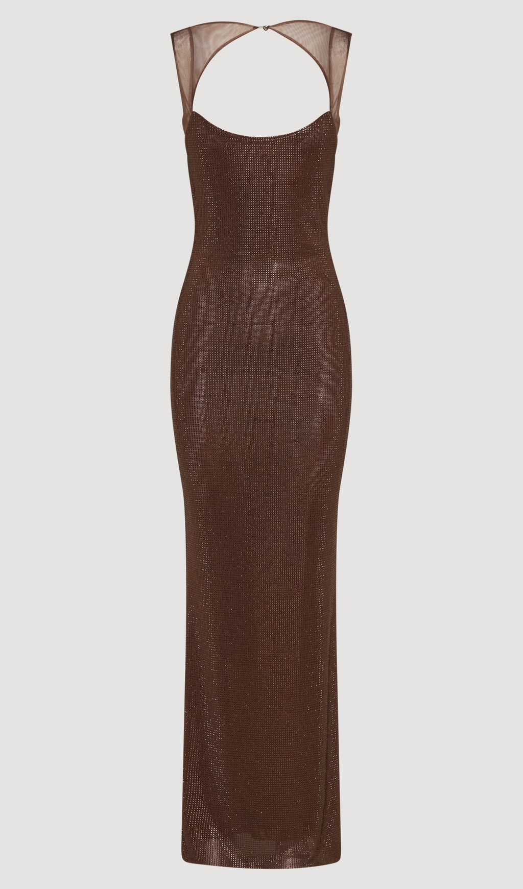Hot Fix With Mesh Back Maxi Dress