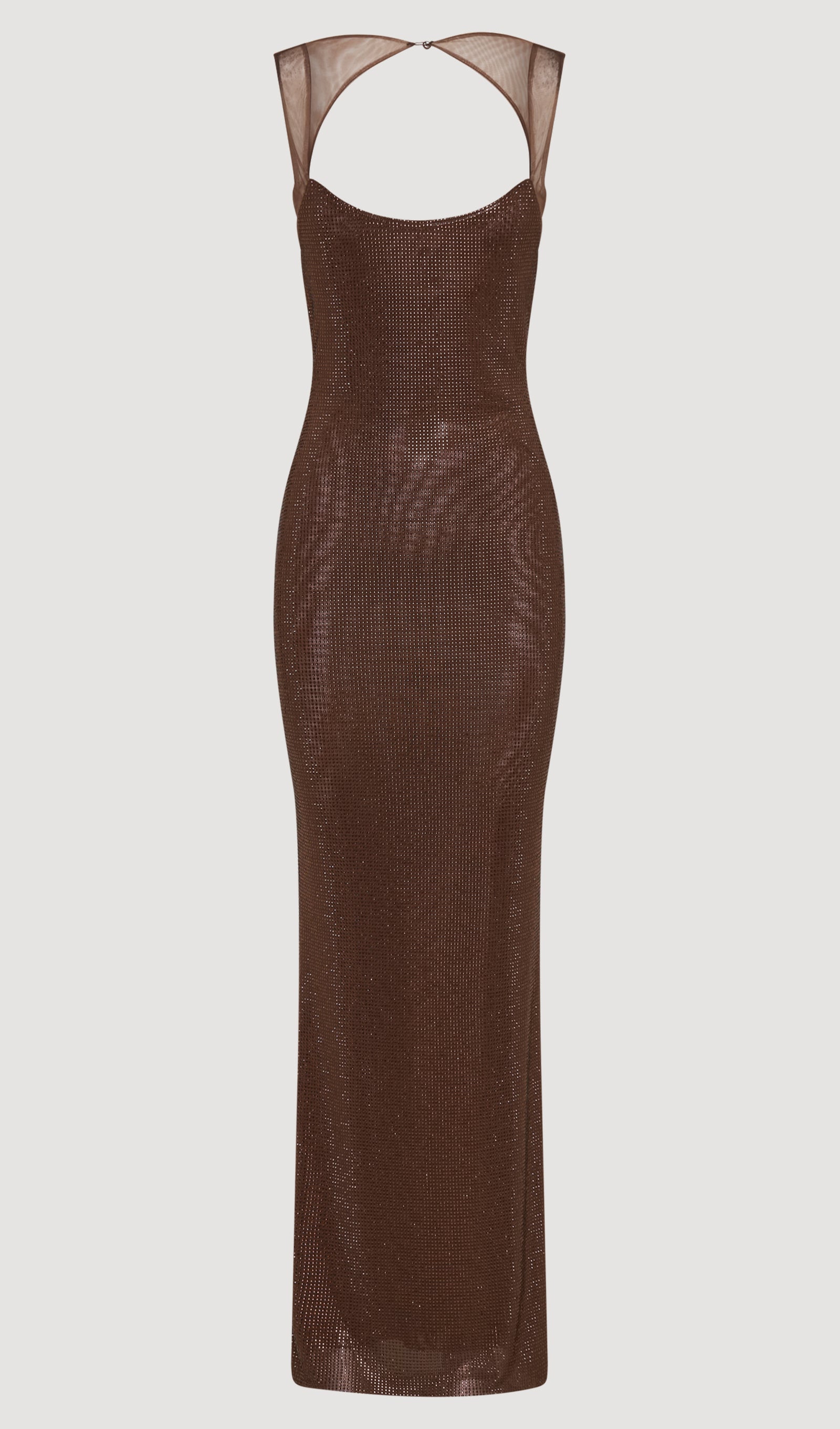 Hot Fix With Mesh Back Maxi Dress