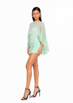 Eamon Long Sleeved Stretch Mini Dress