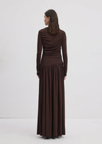 Ruffle Knitted Maxi Dress