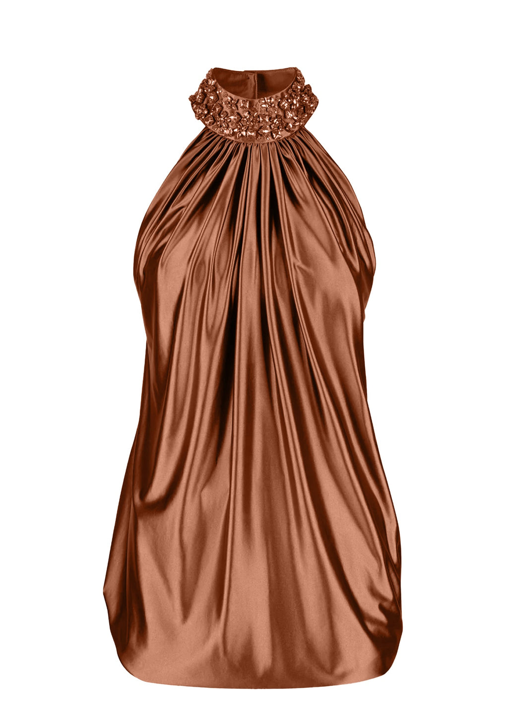 Çagatay Halter Neck Backless Mini Dress
