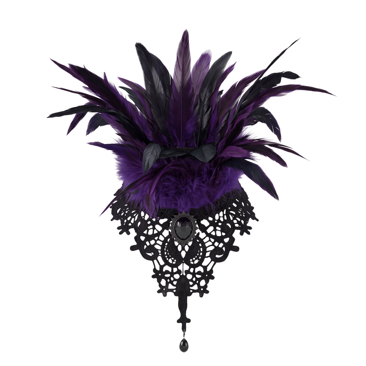 Eddard Feather Lace Collar Necklace