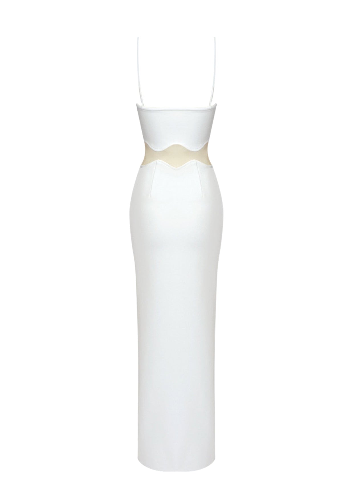Maona Sleeveless Maxi Dress In White