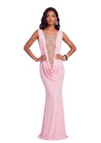 Paladia Slit Maxi Dress In Pink