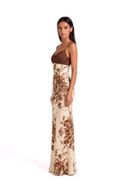 Kachiri Lace Trimmed Printed Maxi Dress