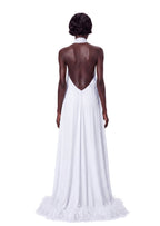 Leola Halter Neck Sleeveless Maxi Dress In White