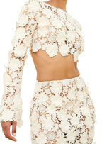 Xaila Long Sleeved Short Top & Long Skirt Set