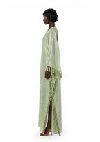 Kagami Knitted sequined tassel maxi dress