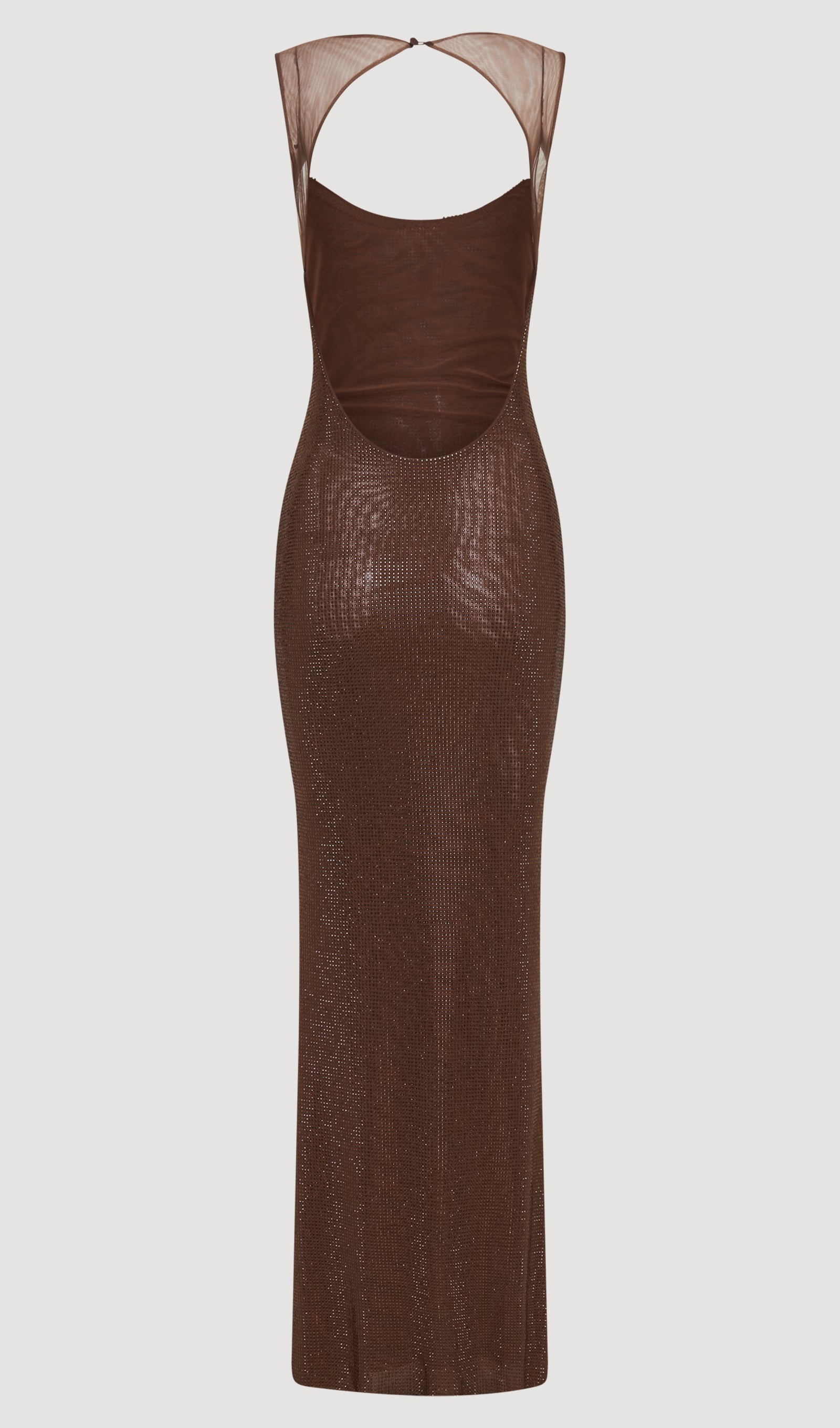 Hot Fix With Mesh Back Maxi Dress