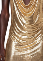 Gabriela Sequin Maxi Dress In Gold