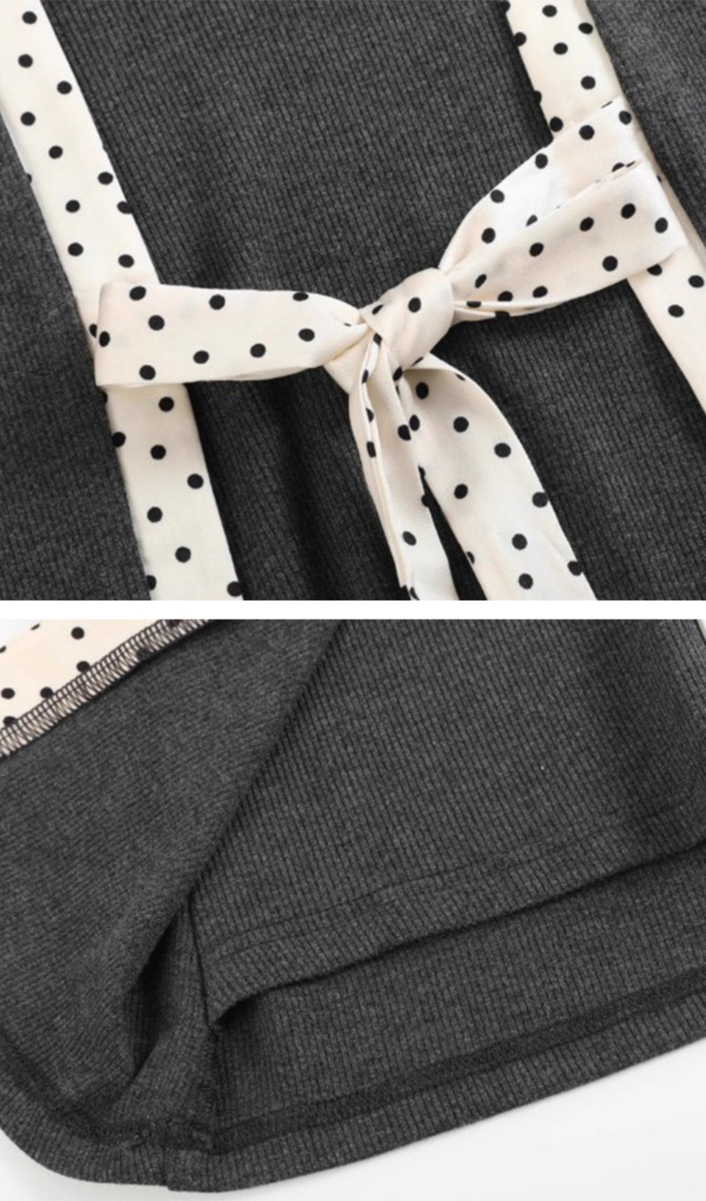 Polka Dot Tie Top