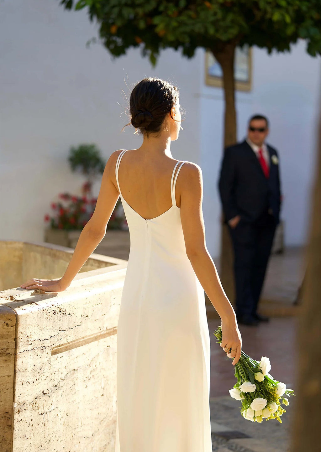 Satin Cowl-Neck Maxi Dress