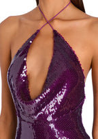 Haben Sequined Halter Maxi Dress
