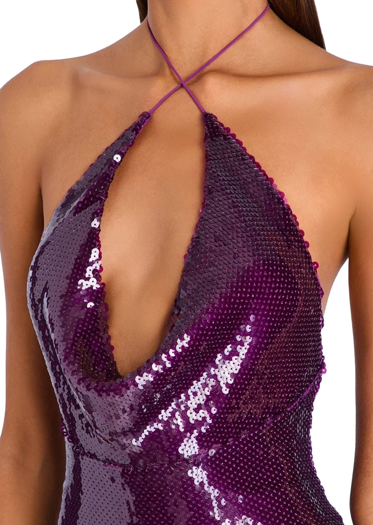 Haben Sequined Halter Maxi Dress