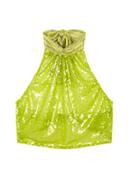 Pacari Sequined Halter Top & Mini Skirt Set
