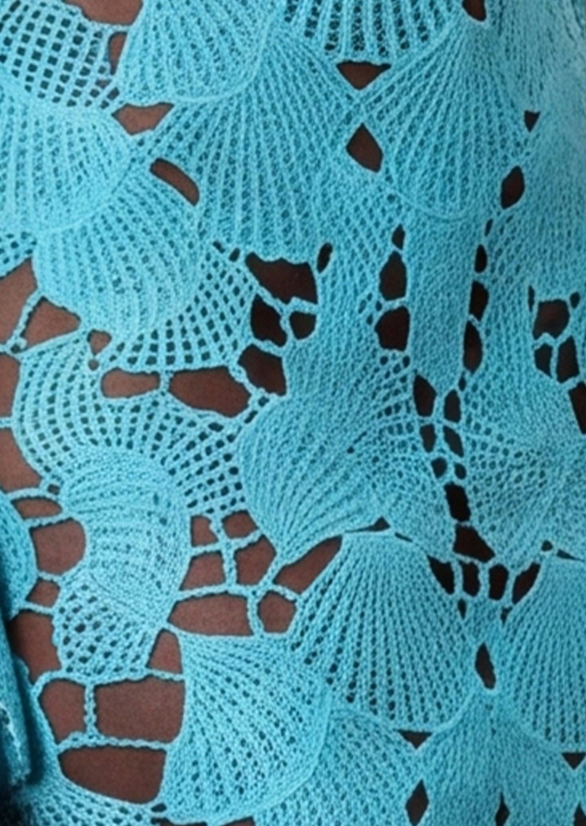 Xavier Lace Mini Dress In Blue