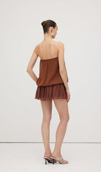 Butterfly Bandeau Wrap Mini Dress