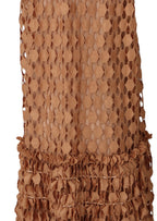 Almarie Lace High Neck Maxi Dress In Orange