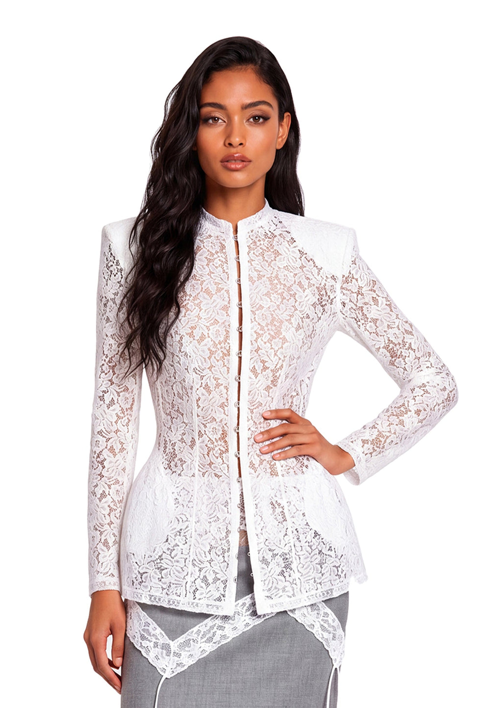 Raanan Lace Long Sleeved Jacket