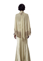 Zahara Tassel Satin Maxi Dress