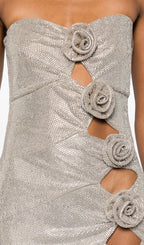 Crystal-Embellished Mini Dress