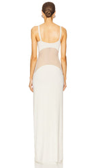 Sheer Knit Curve Maxi Dress