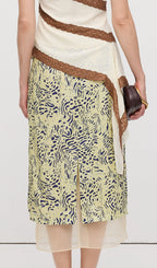 Leopard Printed Midi Skirt