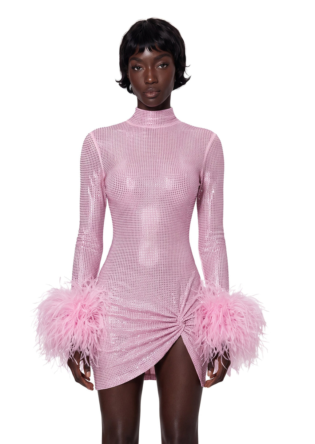 Gaines Sequin Rhinestone Mini Dress