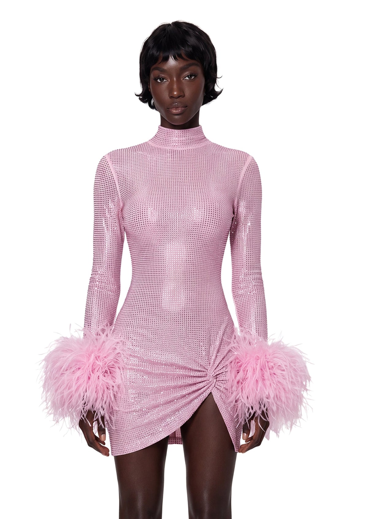 Gaines Sequin Rhinestone Mini Dress