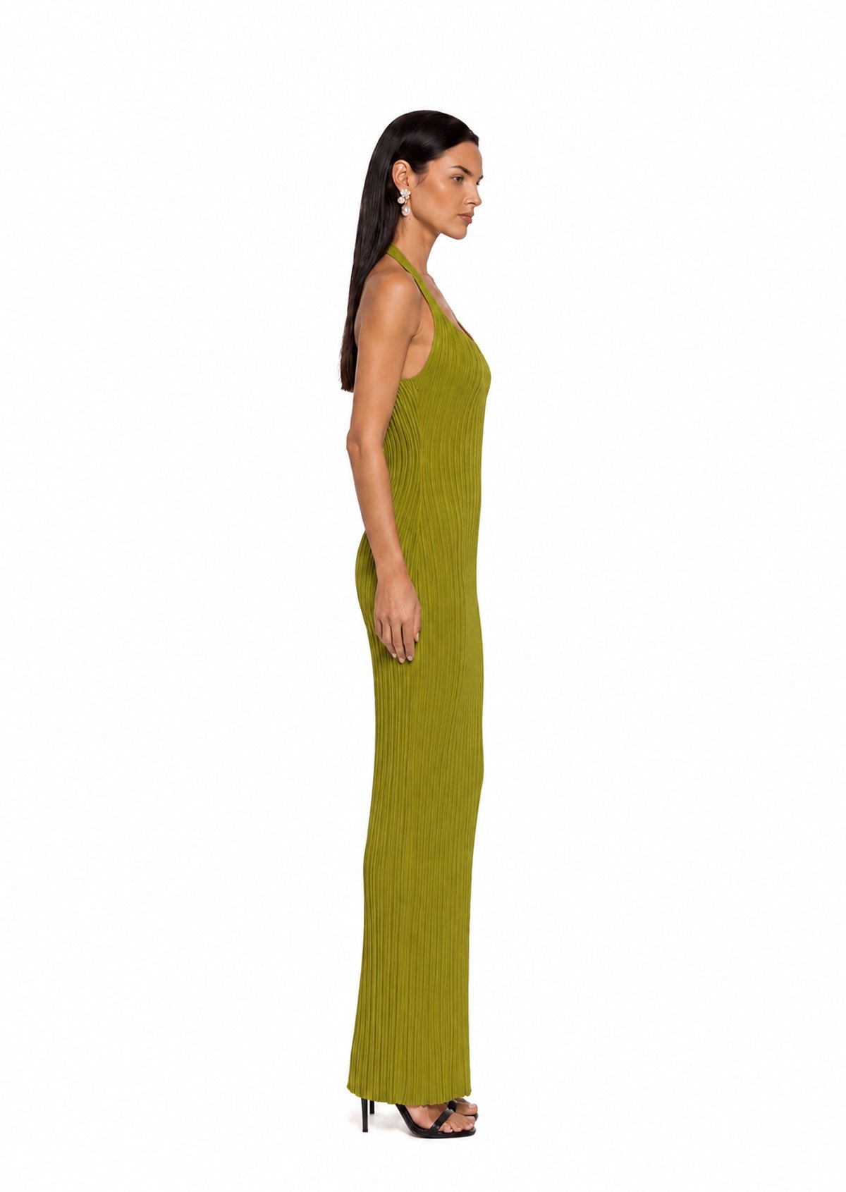 Tadewi Sleeveless Halter Neck Maxi Dress