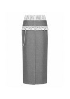 Rabbie Lace Trimmed Midi Skirt