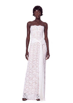 Yakez Lace Strapless Maxi Dress In White
