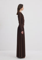 Ruffle Knitted Maxi Dress