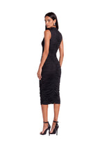 Cabernet Sleeveless Pleated Midi Dress
