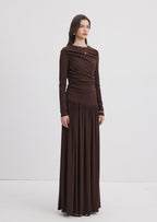 Ruffle Knitted Maxi Dress