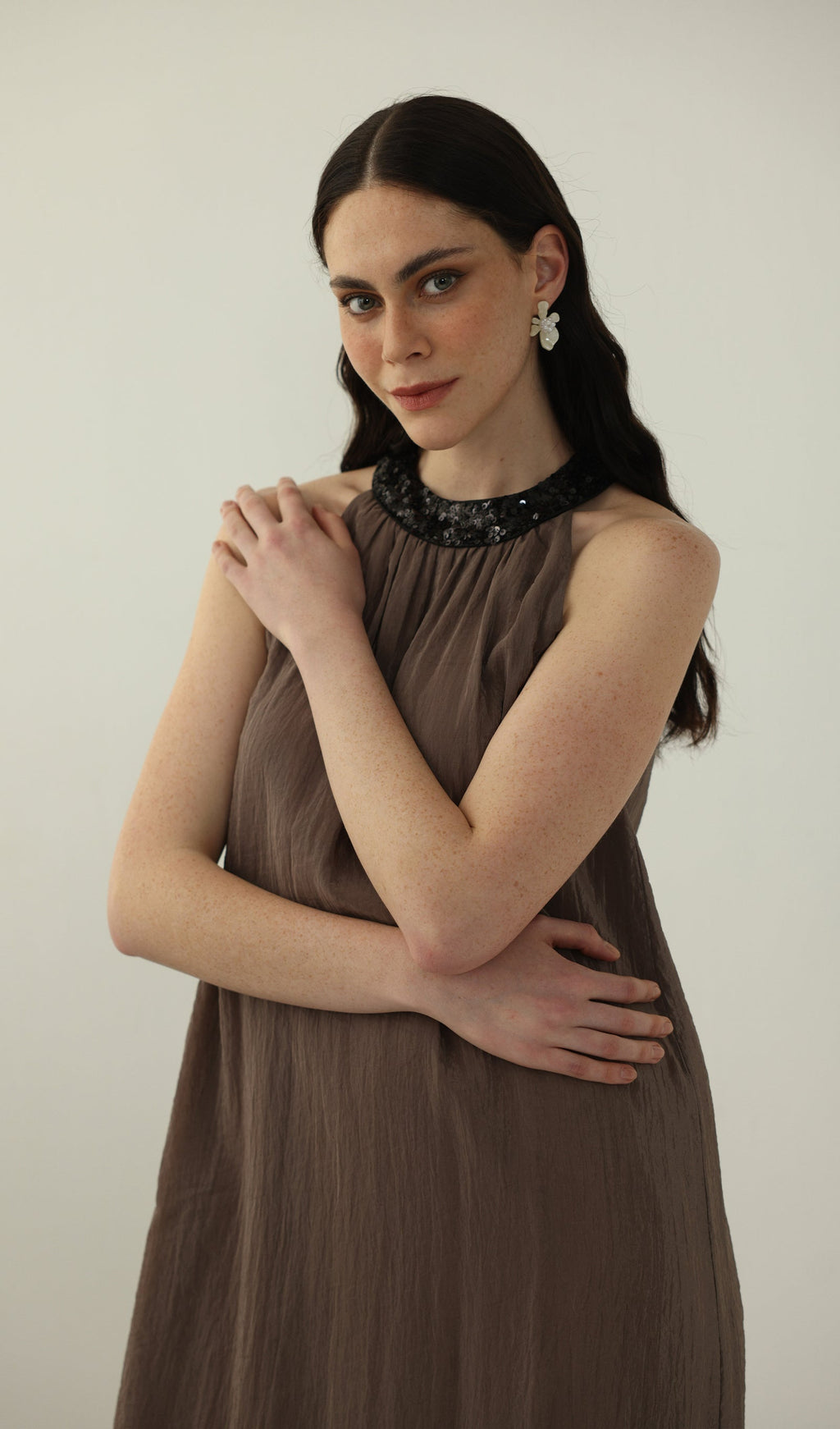 Halter Neck Relaxed Fit Maxi Dress