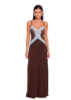 Sacagawea Sleeveless Lace Maxi Dress