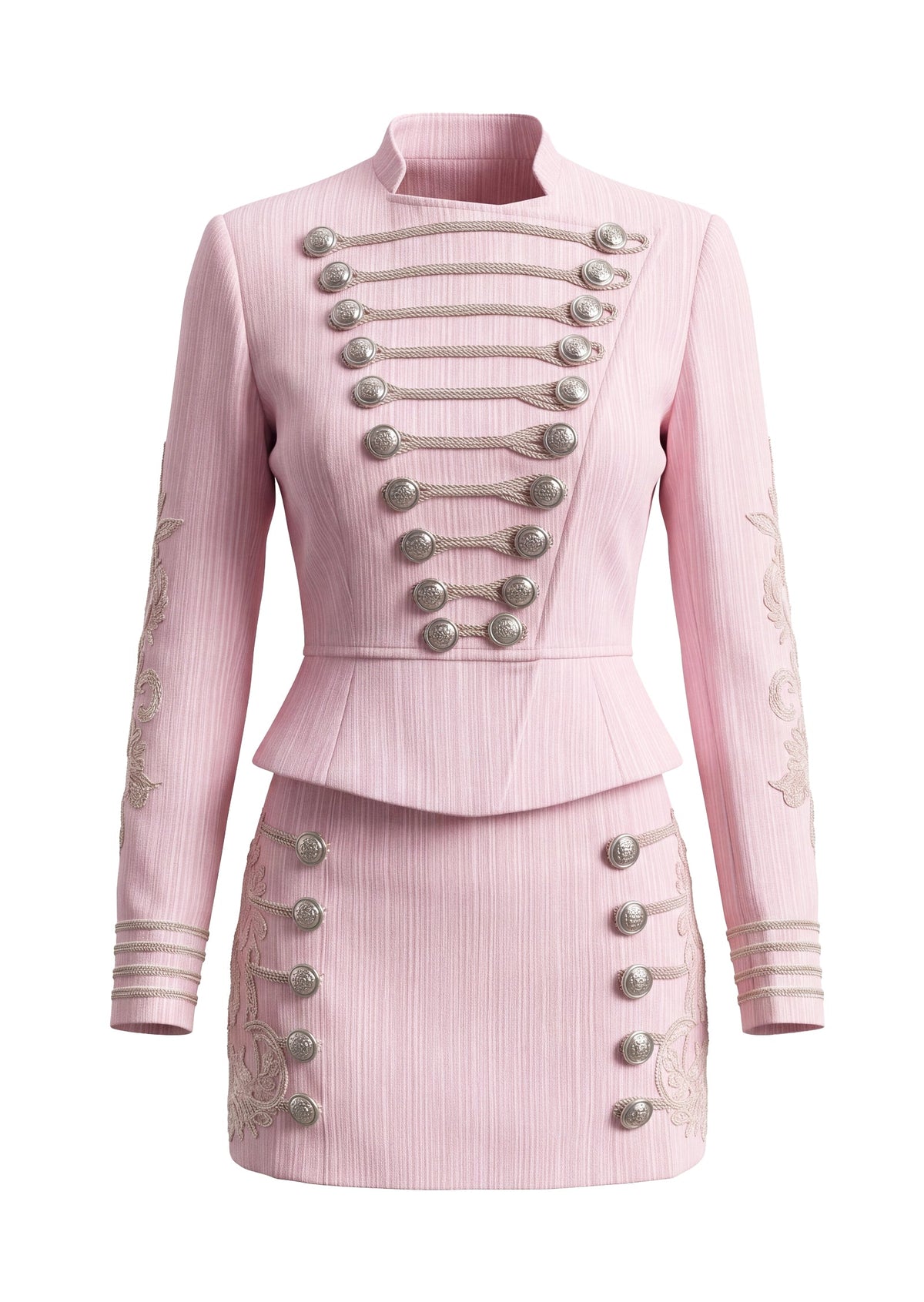 Pakpao Lace Cropped Jacket & Mini Skirt Set