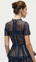 Lace Tiered Maxi Dress