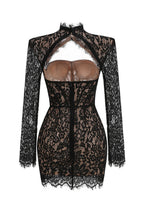 Jacory Long Sleeve Lace Mini Dress
