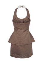 Beppe Collared Halter Neck Top & Skirt Set