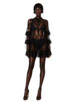 Iceland Long Sleeved Lace Mini Dress