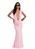 Paladia Slit Maxi Dress In Pink