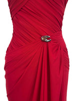 Wachiwi Strapless Stretch Maxi Dress In Red